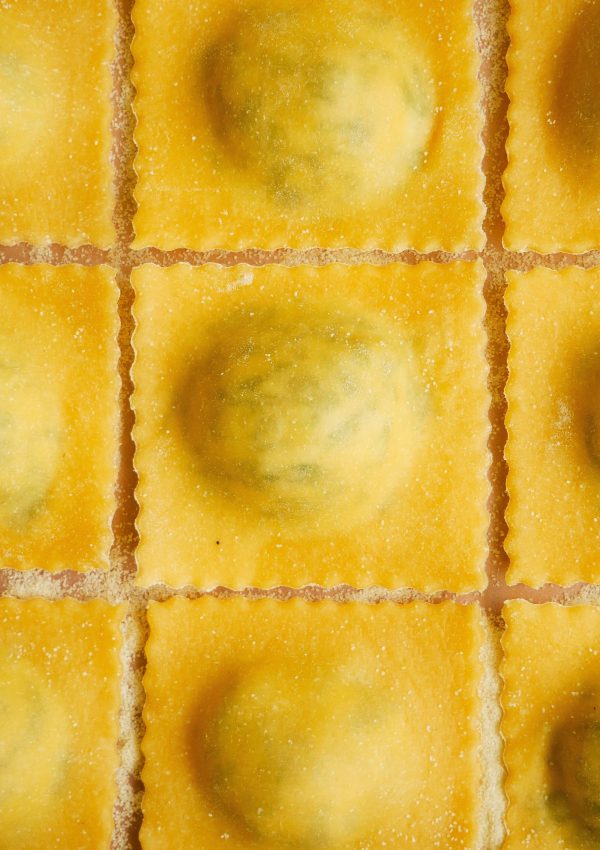 Spinach & Ricotta Ravioli with Lemon Butter Sauce