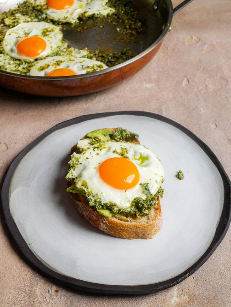 Pesto Fried Eggs Recipe, Food Network Kitchen