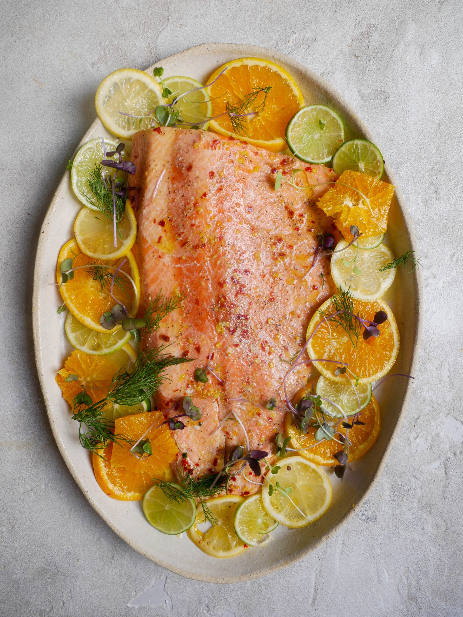 Slow Roasted Olive Oil & Citrus Salmon - Daen's Kitchen