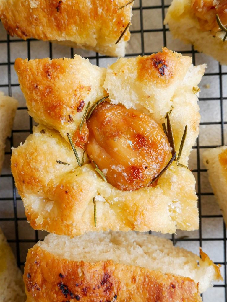 Wild Garlic Confit & Rosemary Focaccia Daen's Kitchen