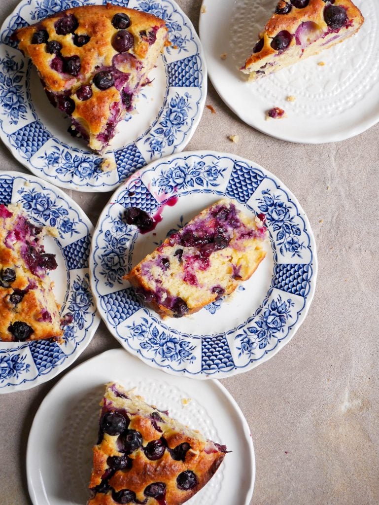 Lemon Blueberry Cream Cheese Coffee Cake - The Recipe Rebel