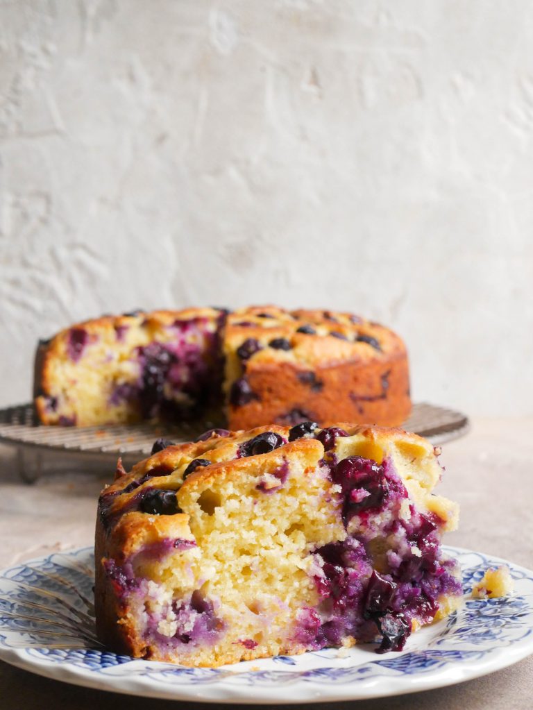 Blueberry, Lemon & Ricotta Olive Oil Cake - Daen's Kitchen