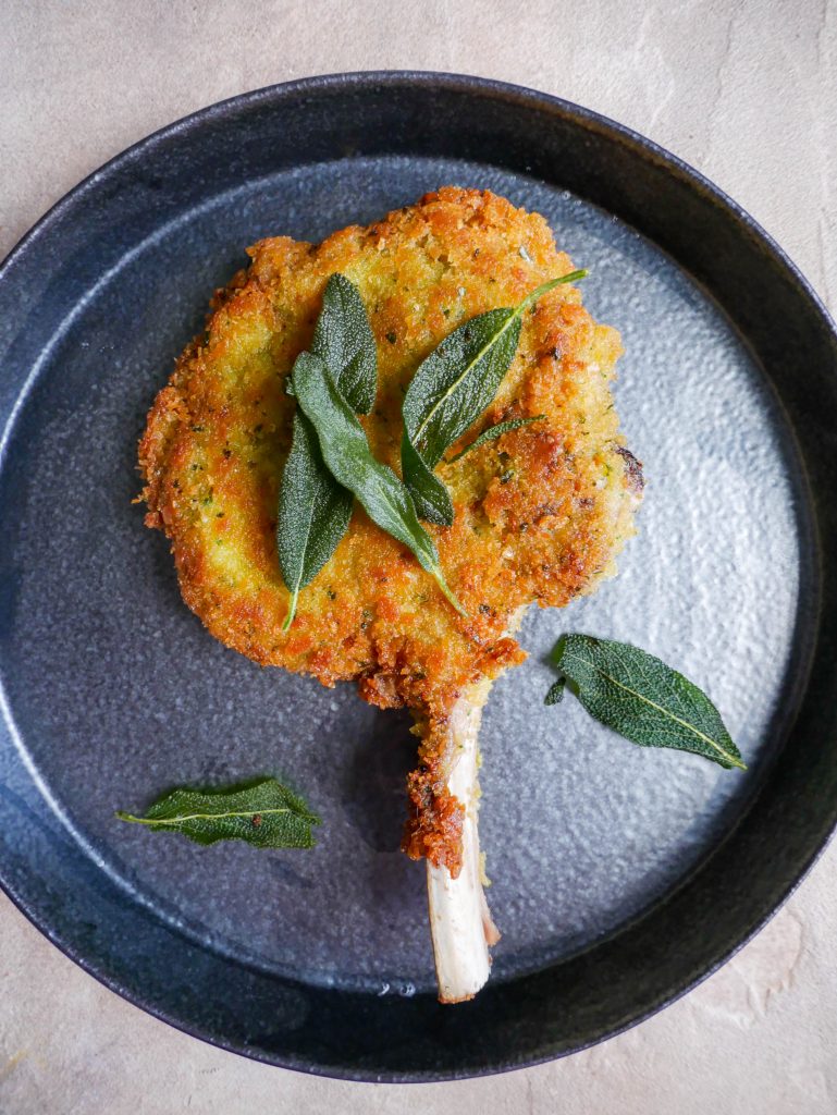 Veal cutlet with crispy sage