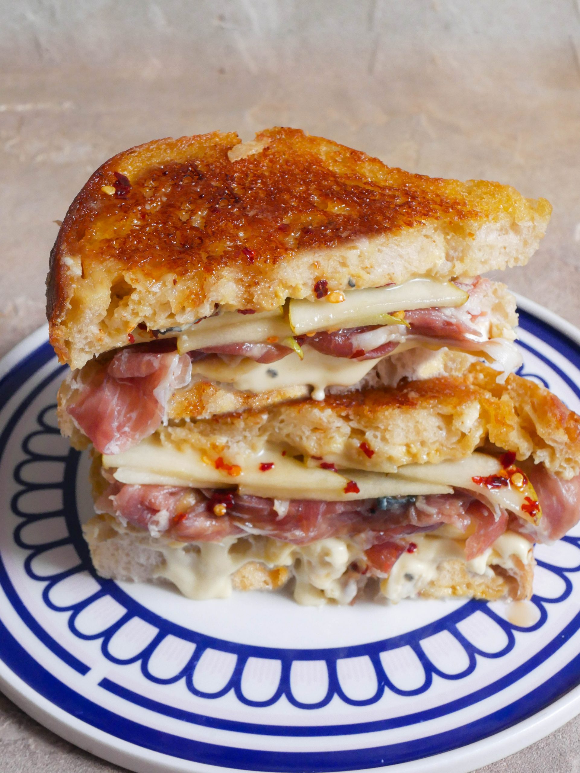 Triple Cream Brie & Hot Honey Toastie - Daen's Kitchen