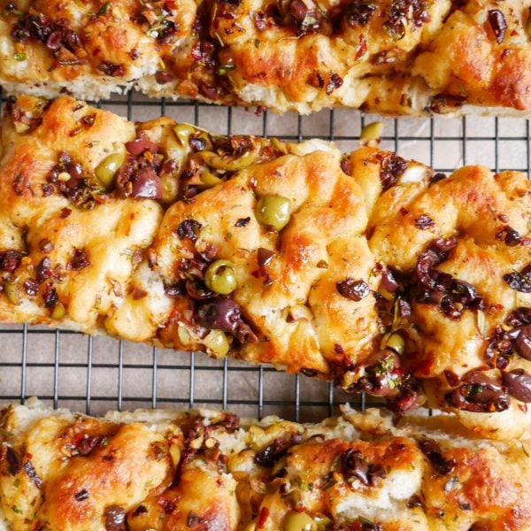 Olive, Herb & Sticky Balsamic Focaccia Daen's Kitchen