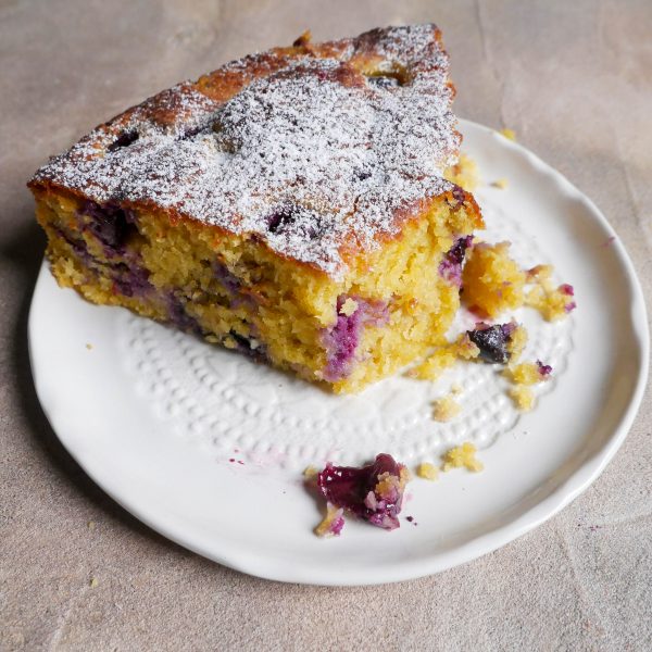 Blueberry, Coconut & Lemon Gluten Free Cake