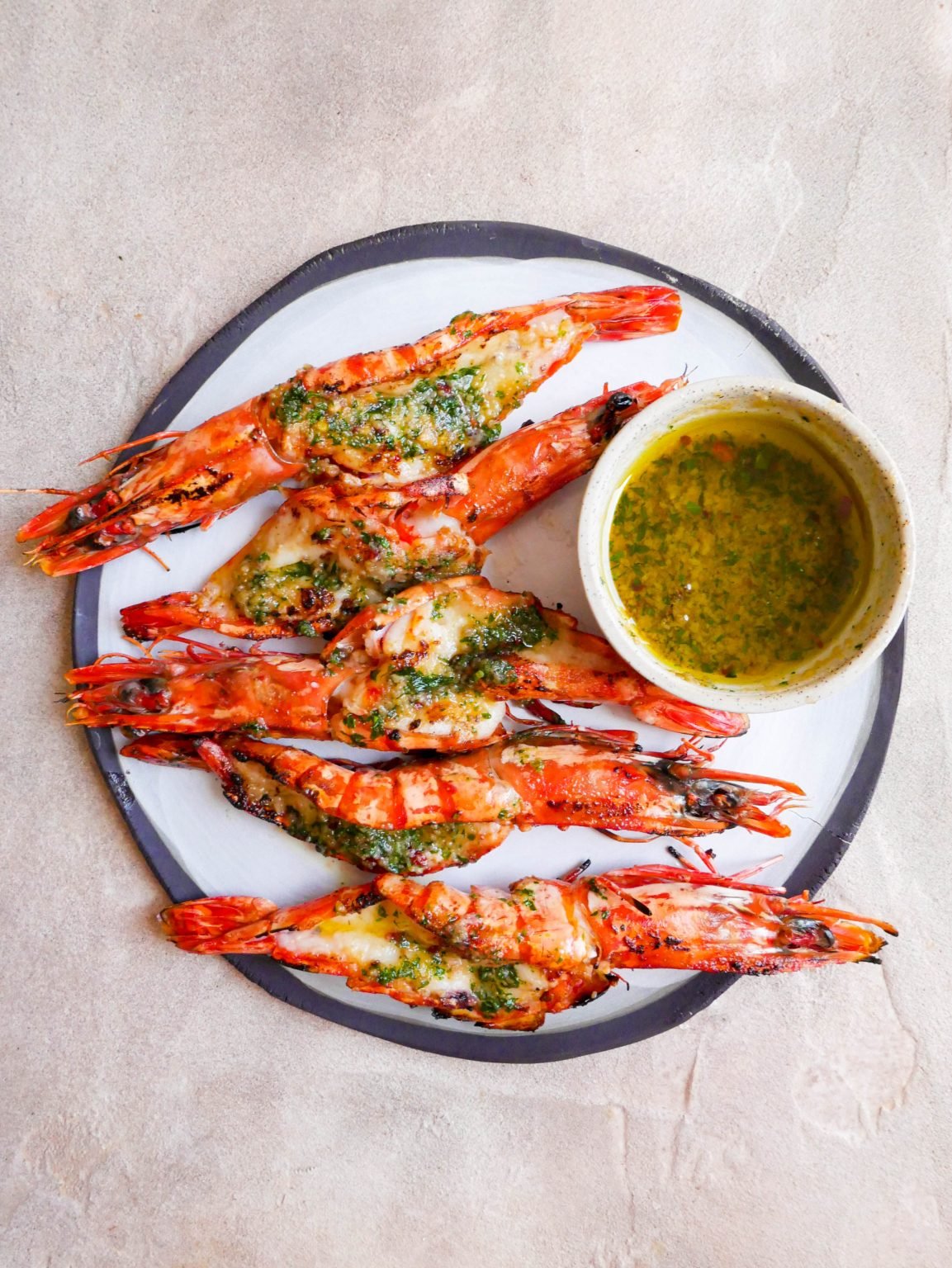 Garlic Confit Butter Butterflied BBQ Prawns Daen's Kitchen