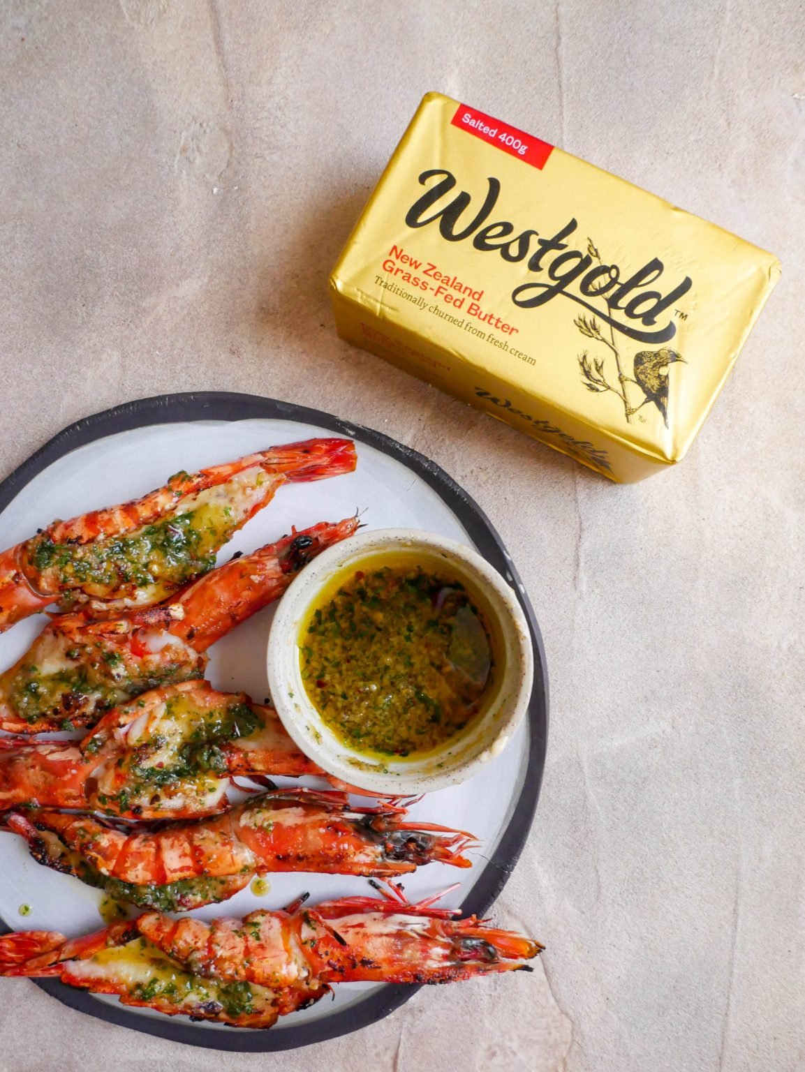 Garlic Confit Butter Butterflied BBQ Prawns Daen's Kitchen