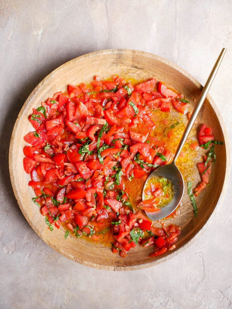 Bruschetta prep