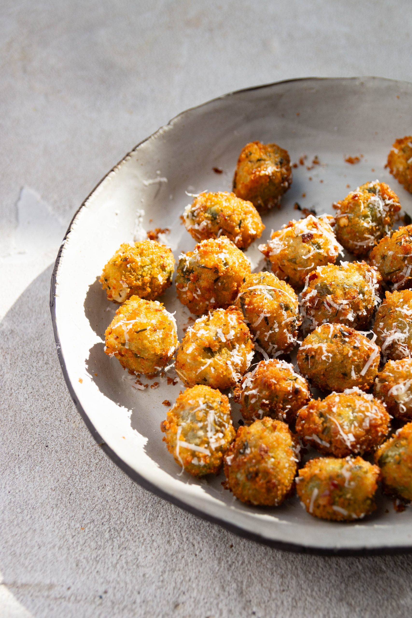 Goats cheese stuffed olives Daen's Kitchen