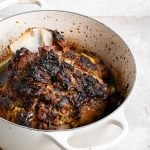 Garlicky slow lamb shoulder
