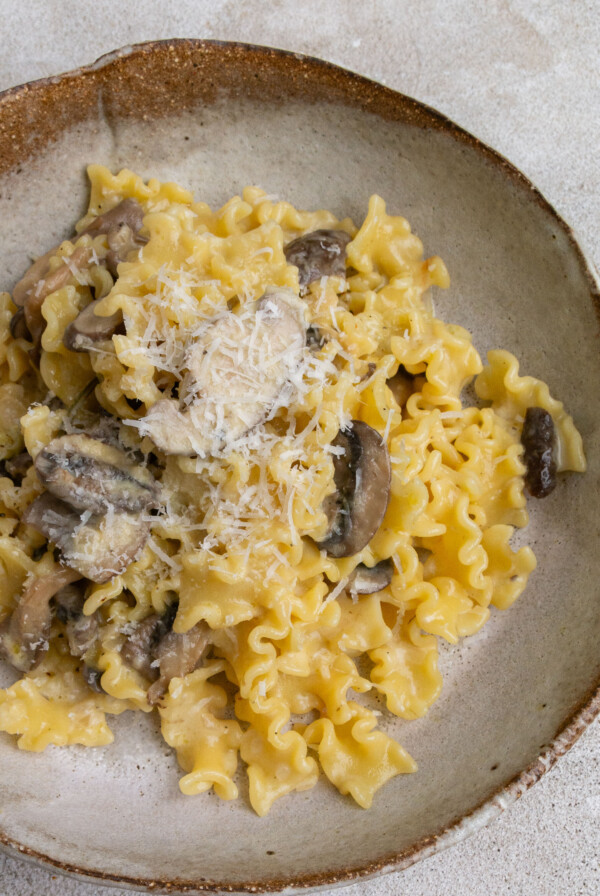 Creamy mushroom pasta