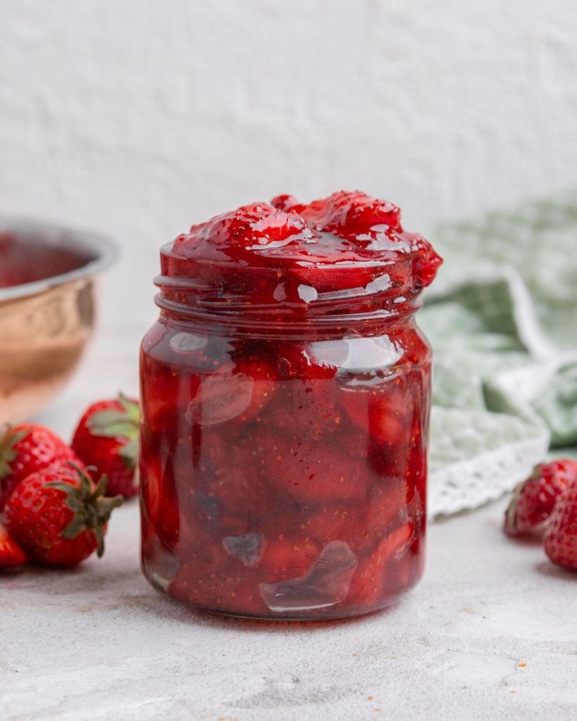 Homemade strawberry jam