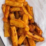 Hot chips with chicken salt