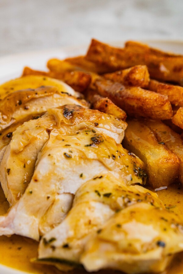 Chicken, chips and gravy