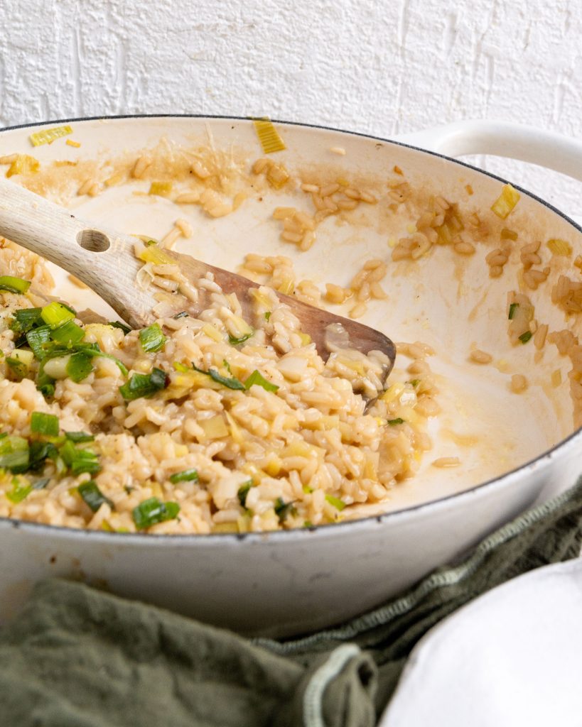 leek risotto