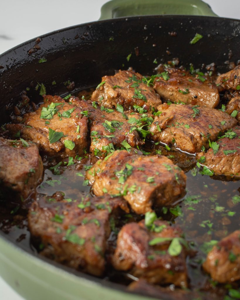 Garlic butter steak bites