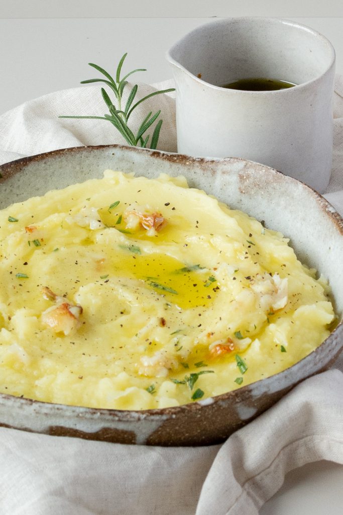 Olive oil mashed potato