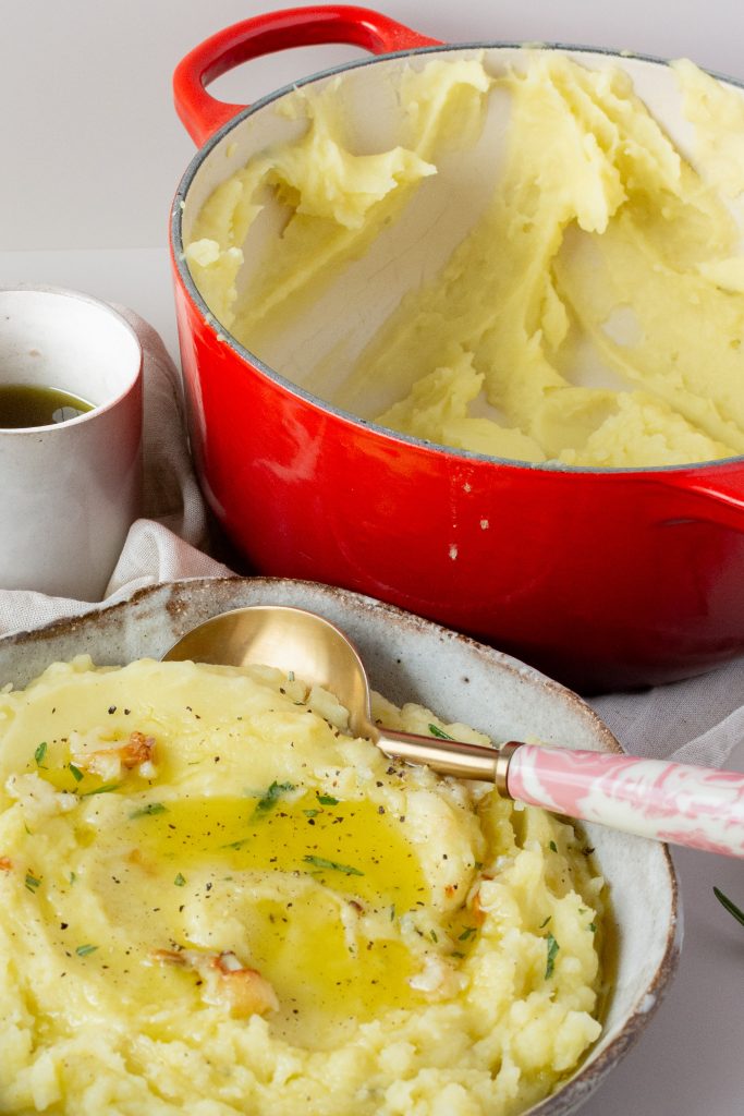 Olive oil mashed potato