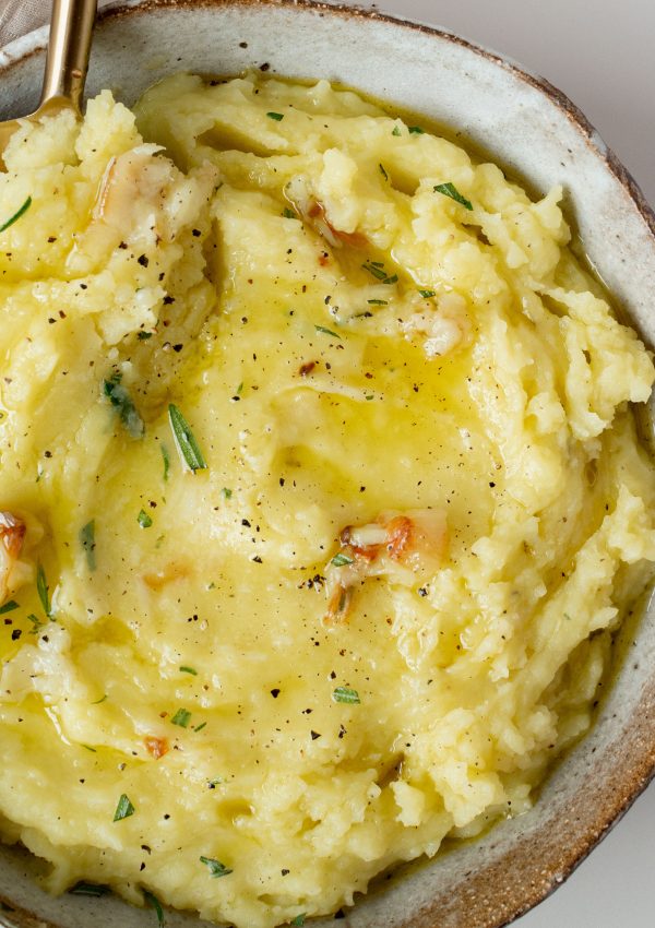 Olive oil mashed potatoes