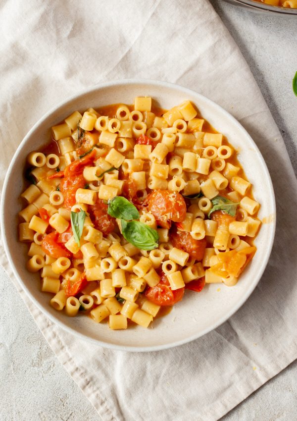 One pot tomato pasta