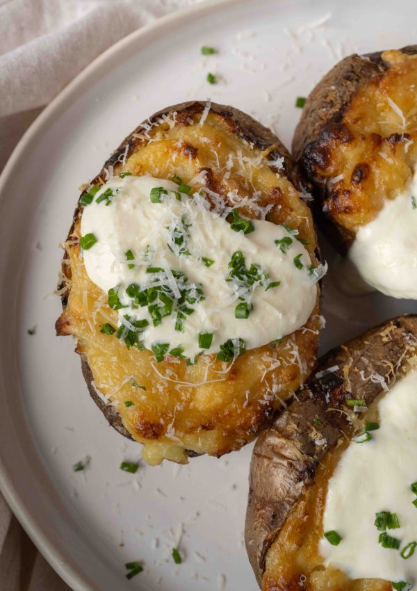 Garlic butter jacket potatoes