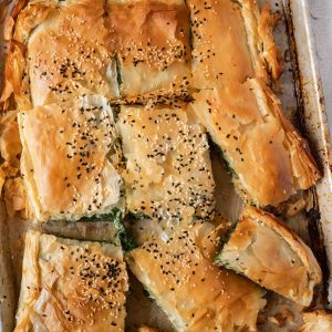 Perfect golden color bake Spanakopita