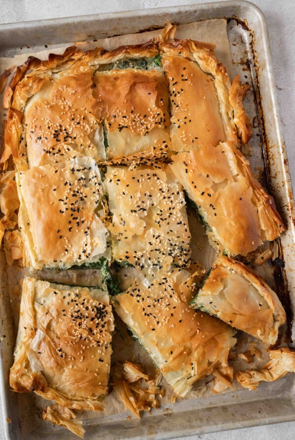 Perfect golden color bake Spanakopita