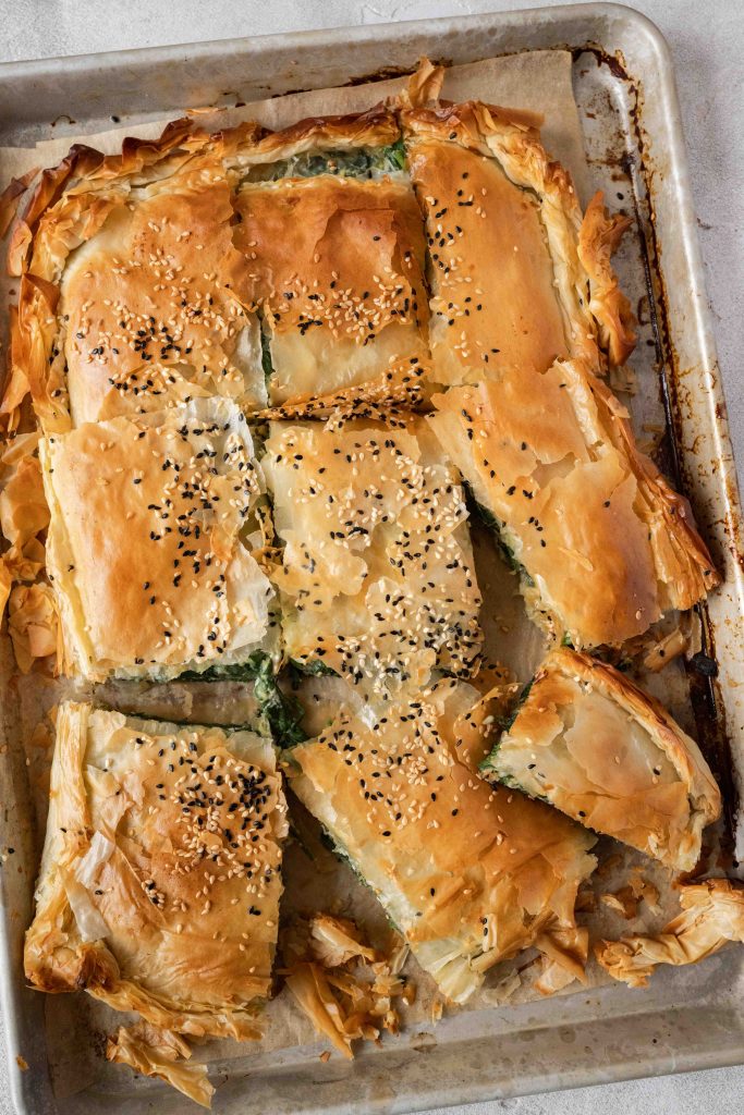 Perfect Golden Color Bake Spanakopita