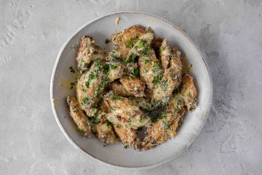 garlic confit chicken wings