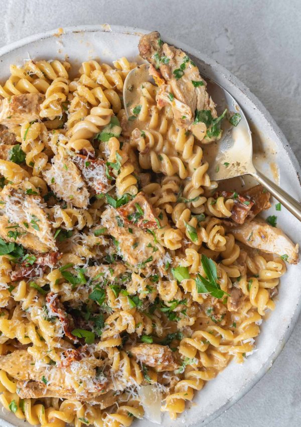 Creamy Rotini Chicken Pasta