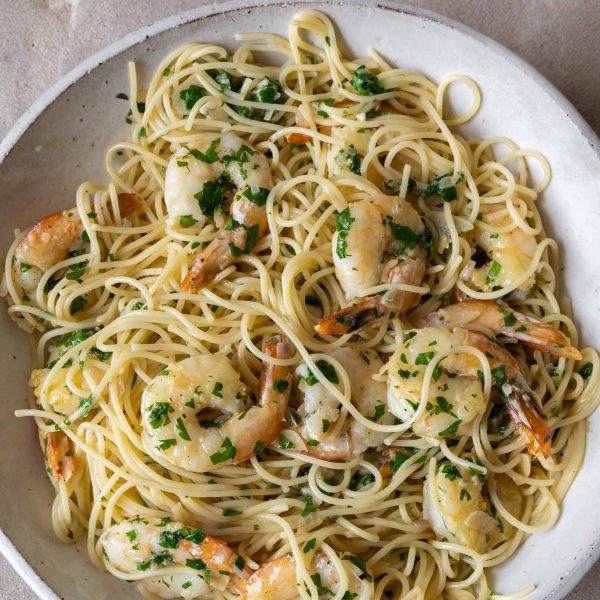 Garlic Butter Prawn Pasta