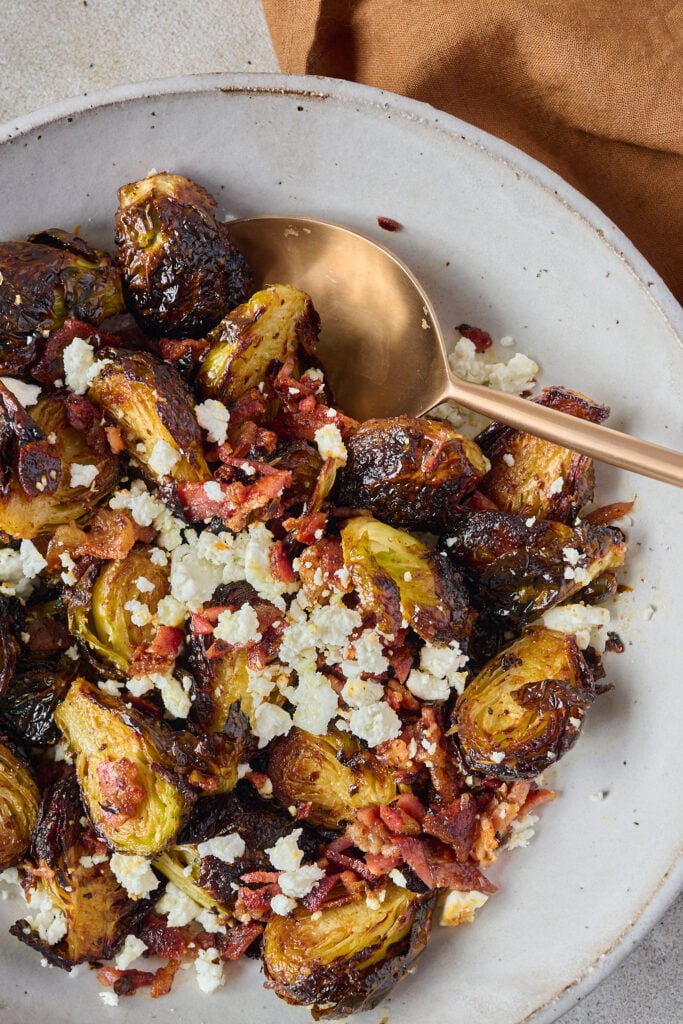 Crispy Brussels Sprouts with Bacon