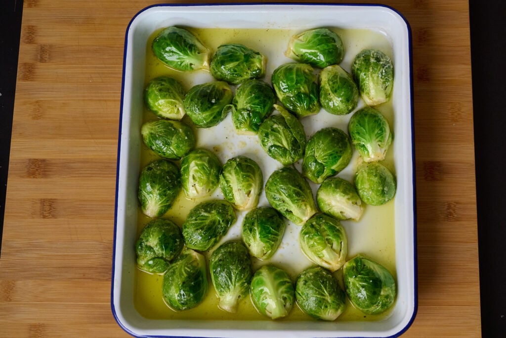 Crispy Brussels Sprouts with Bacon