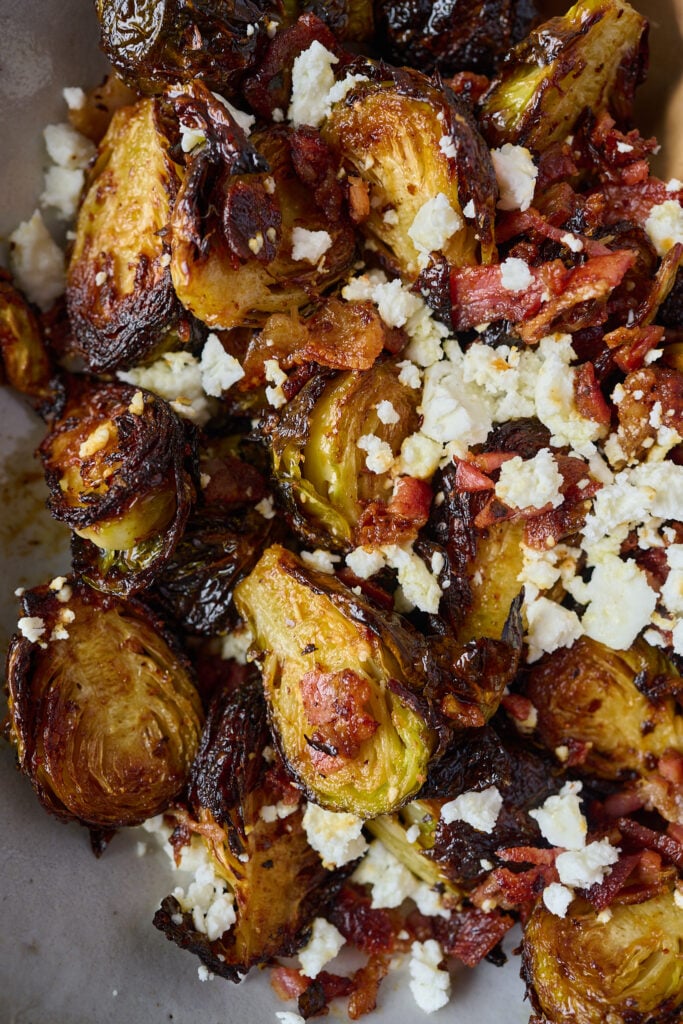 Crispy Brussels Sprouts with Bacon