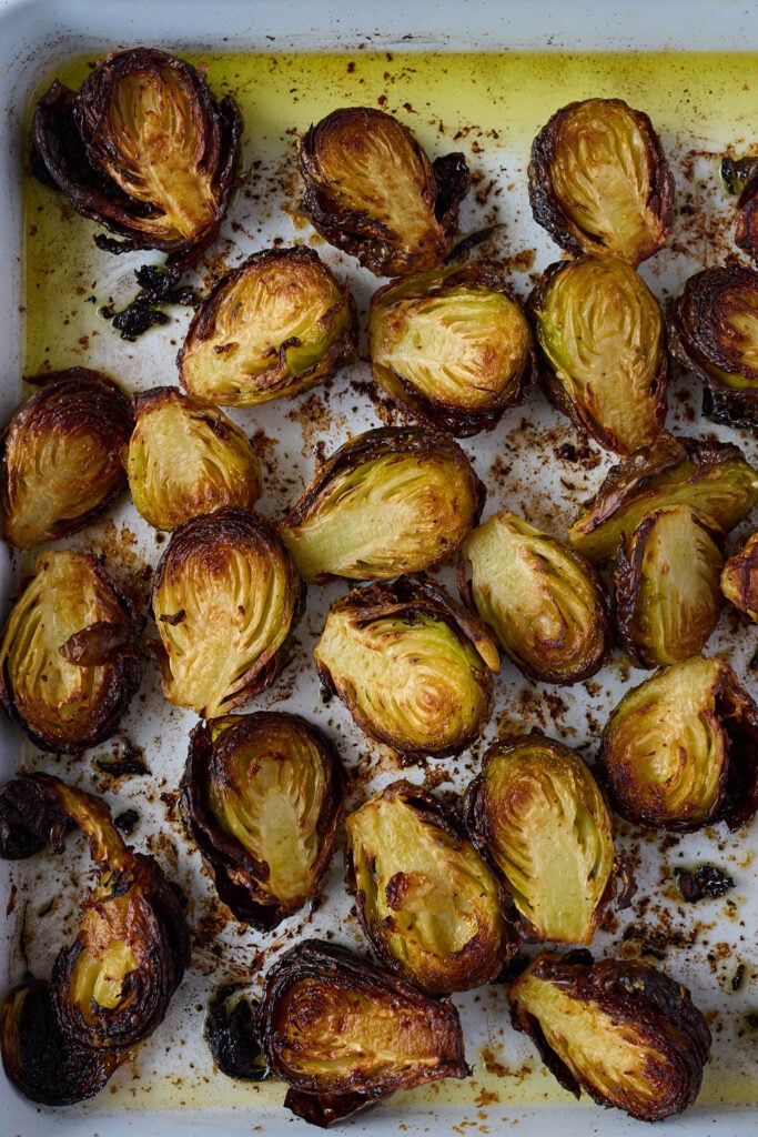 Crispy Brussels Sprouts with Bacon