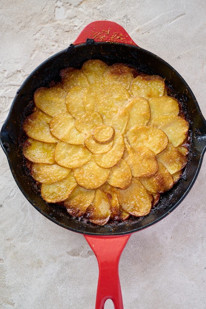 Potato and brie bake