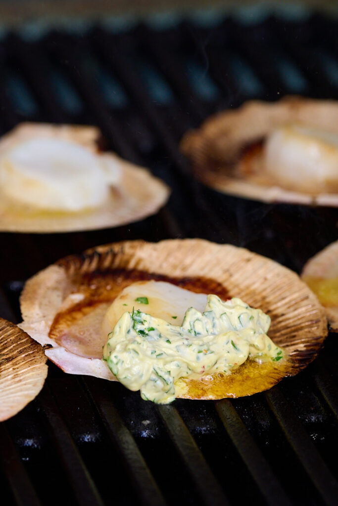 scallops on grill or BBQ