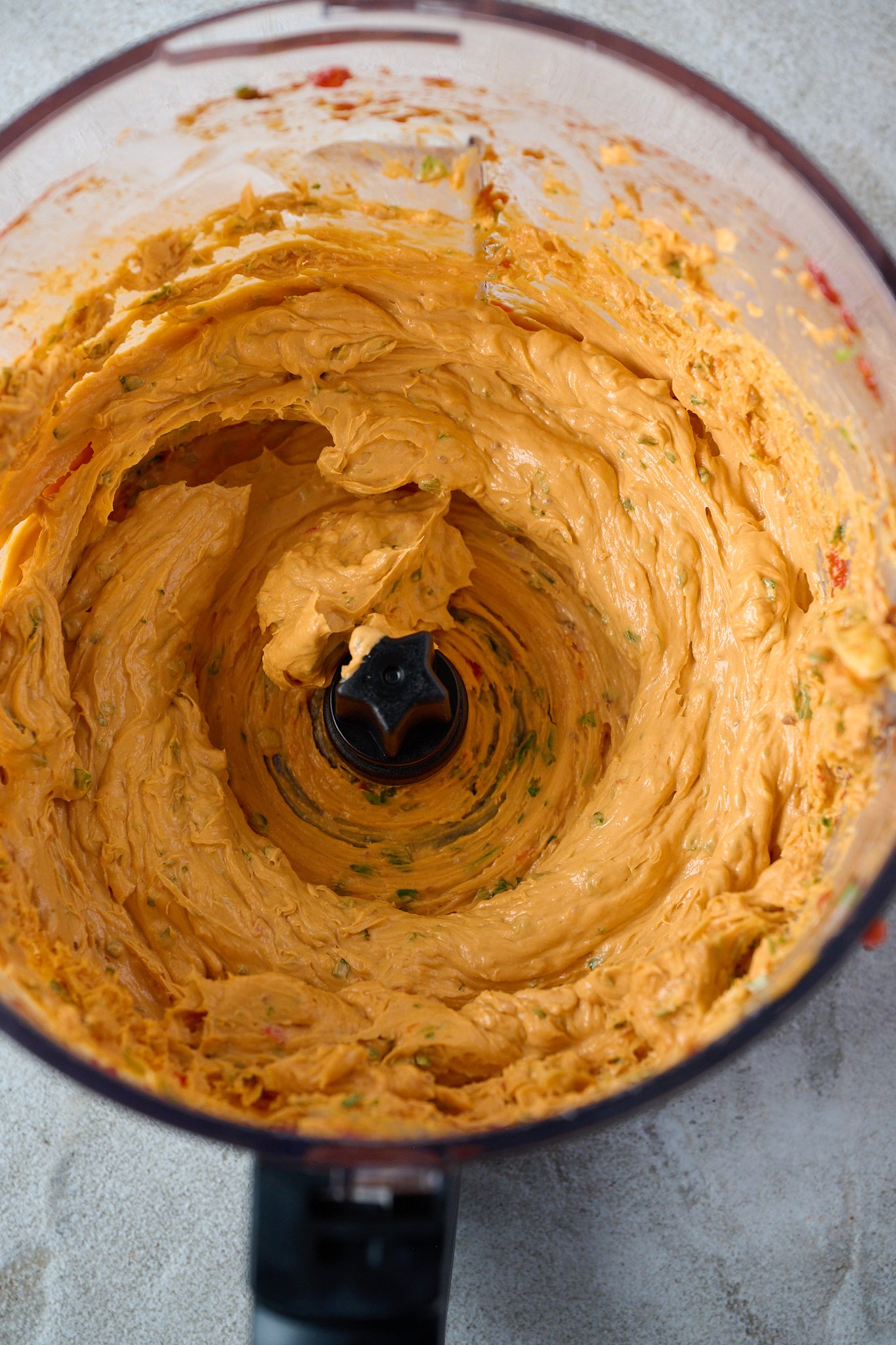 Tomato butter blended in food processor.