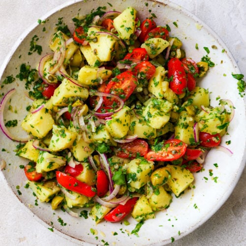 red potato salad with italian dressing Creamy Italian Potato Salad Recipe